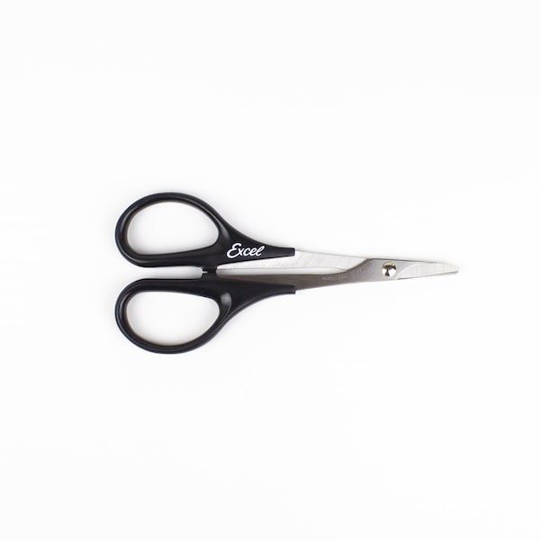 Excel Blades Curved Lexan Cutting Scissors, 5.5" Stainless Steel